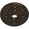 Ekena Millwork Alexa Medallion (Canopies up to 5 5/8"), 30 3/4"W x 21 1/4"H x 3 7/8"ID x 1 5/8"P, Stone Hearth CM21X30ALSHC - alternate 2